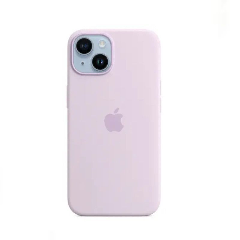 Case Silicona Para Iphone 14 LILA + Mica de Vidrio Case Silicona Para Iphone 14 LILA + Mica de Vidrio