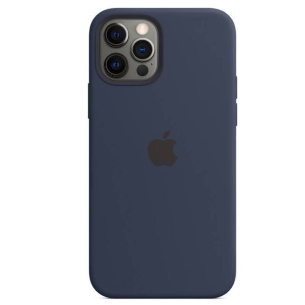 Case Silicona Para Iphone 11 AZUL NOCHE + Mica de Vidrio