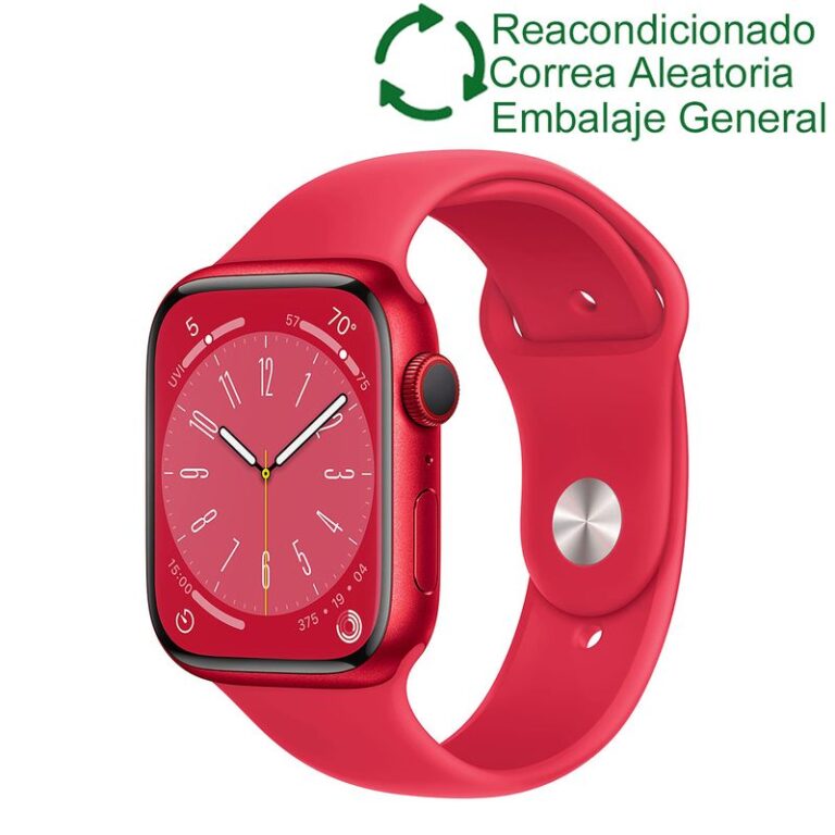 Watch 8 45mm GPS – Rojo ReacondicionadoSemi Nuevo