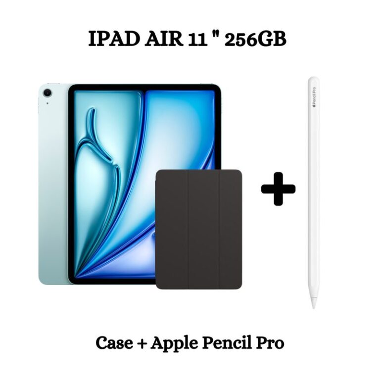 IPad Air 11 Wifi Chip M2 256GB – Blue + Case + Pencil Pro.