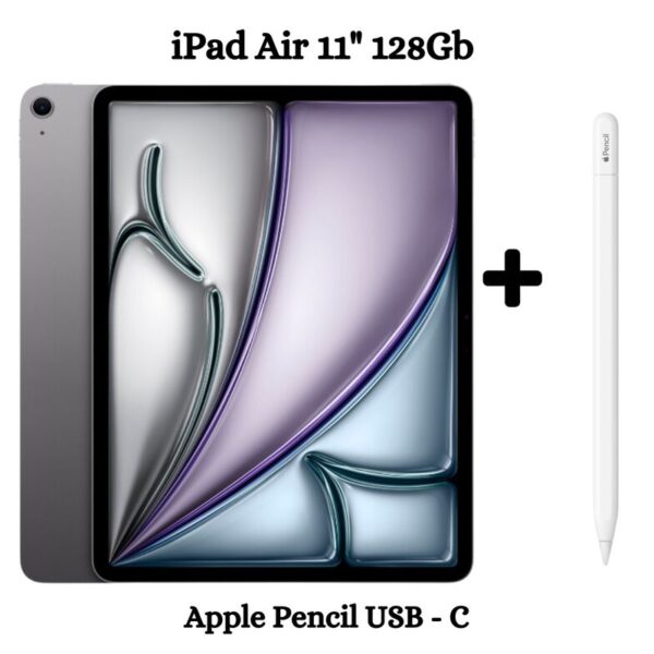 IPad Air 11 Chip M2 128Gb – Space Gray + Pencil Tipo – C.