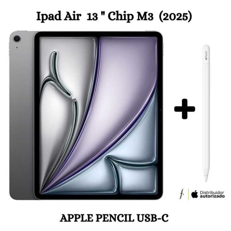 Nuevo iPad Air 13″ Chip M3 Wifi 128GB – Space Gray (2025) + Pencil USB-C