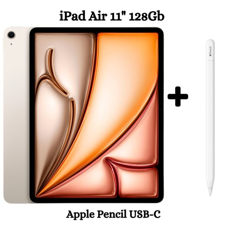 IPad Air 11 Chip M2 128Gb – Starlight + Pencil Tipo – C.