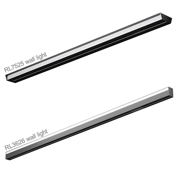 Lámpara de pared lineal RL3626 y RL7525