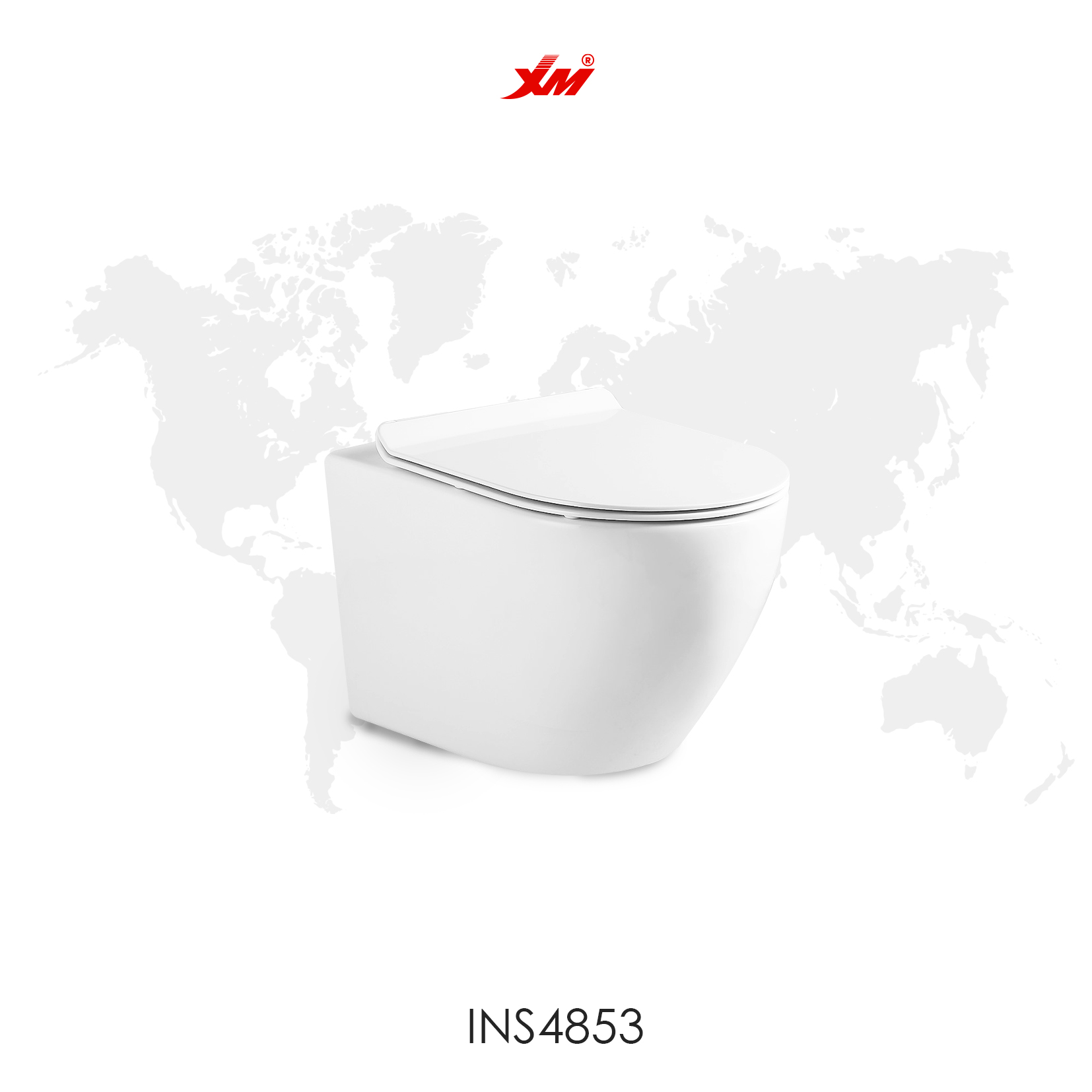 Inodoro Suspendido – INS4853  (Incluye sistema botonera)