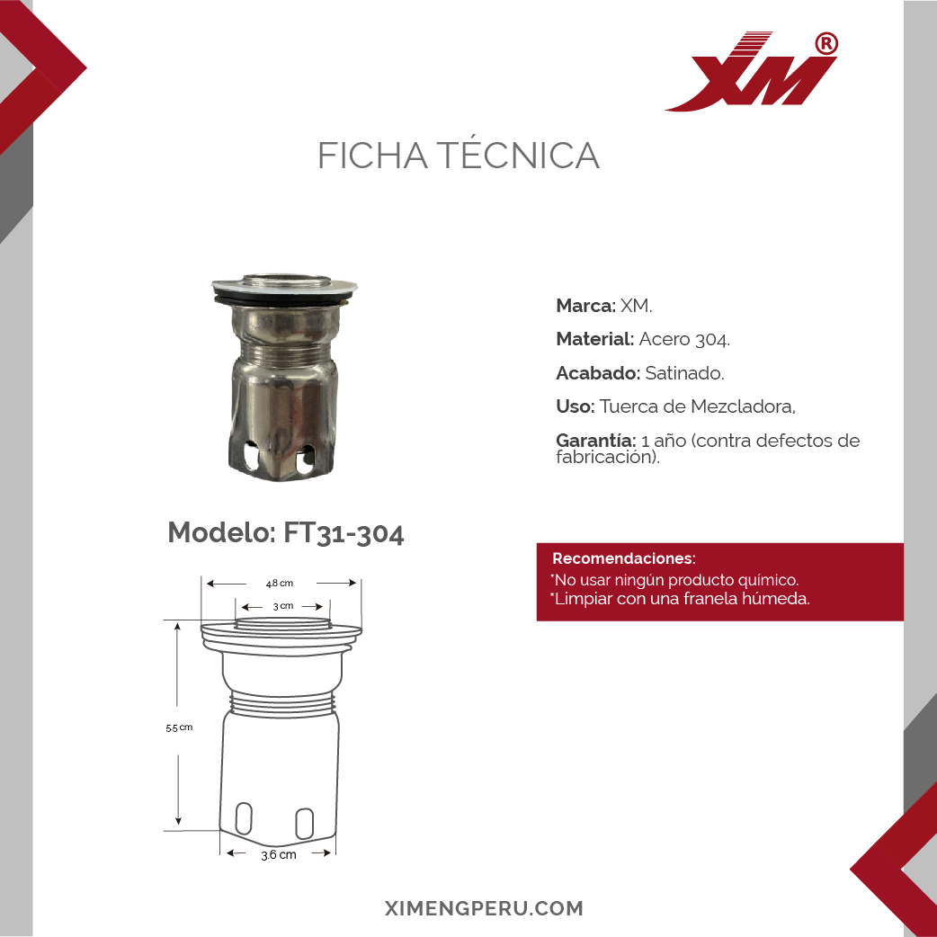 TUERCA DE MEZCLADORA – FT31-304