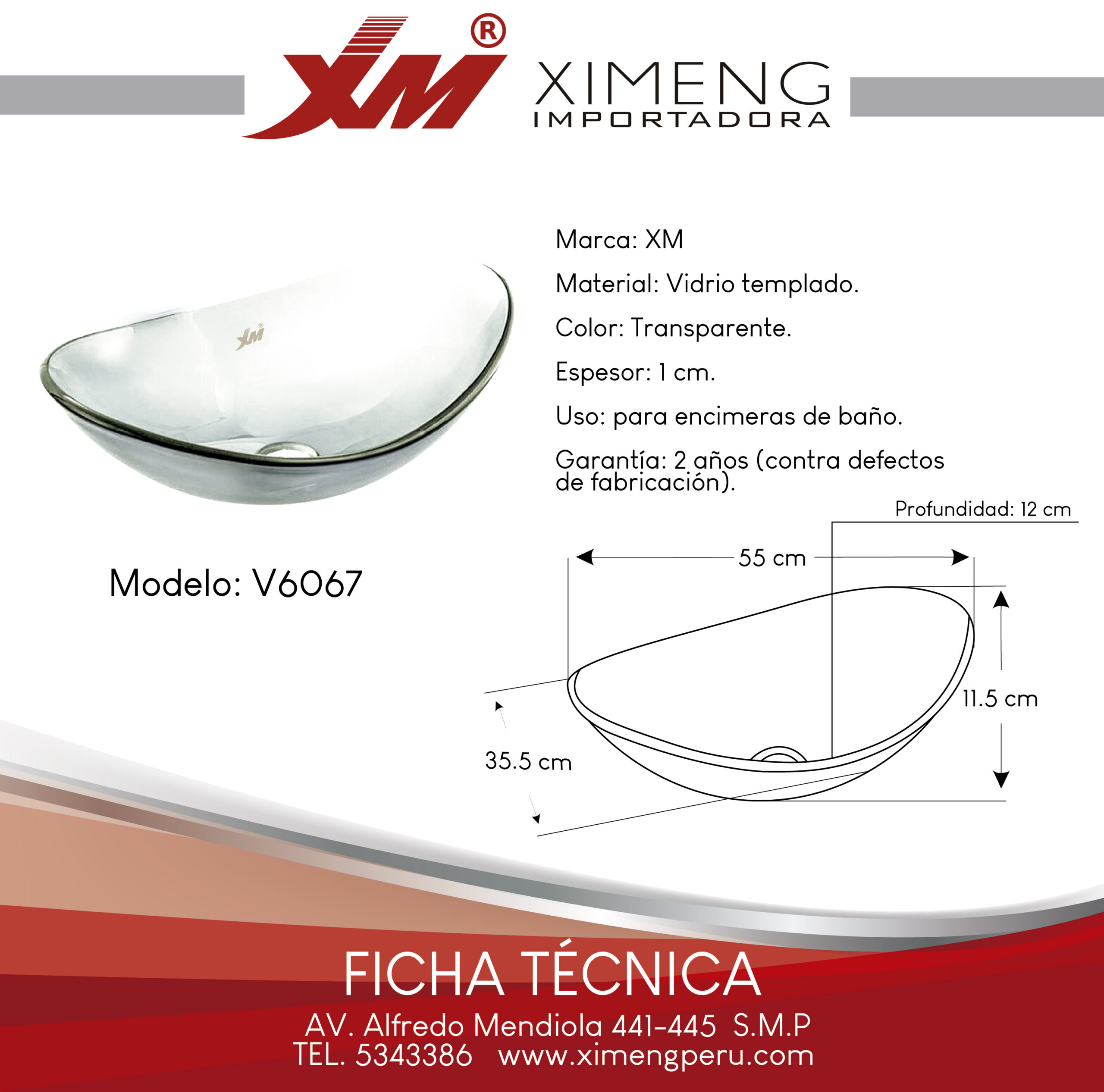 OVAL OVALADO PARA LAVABOS V6067