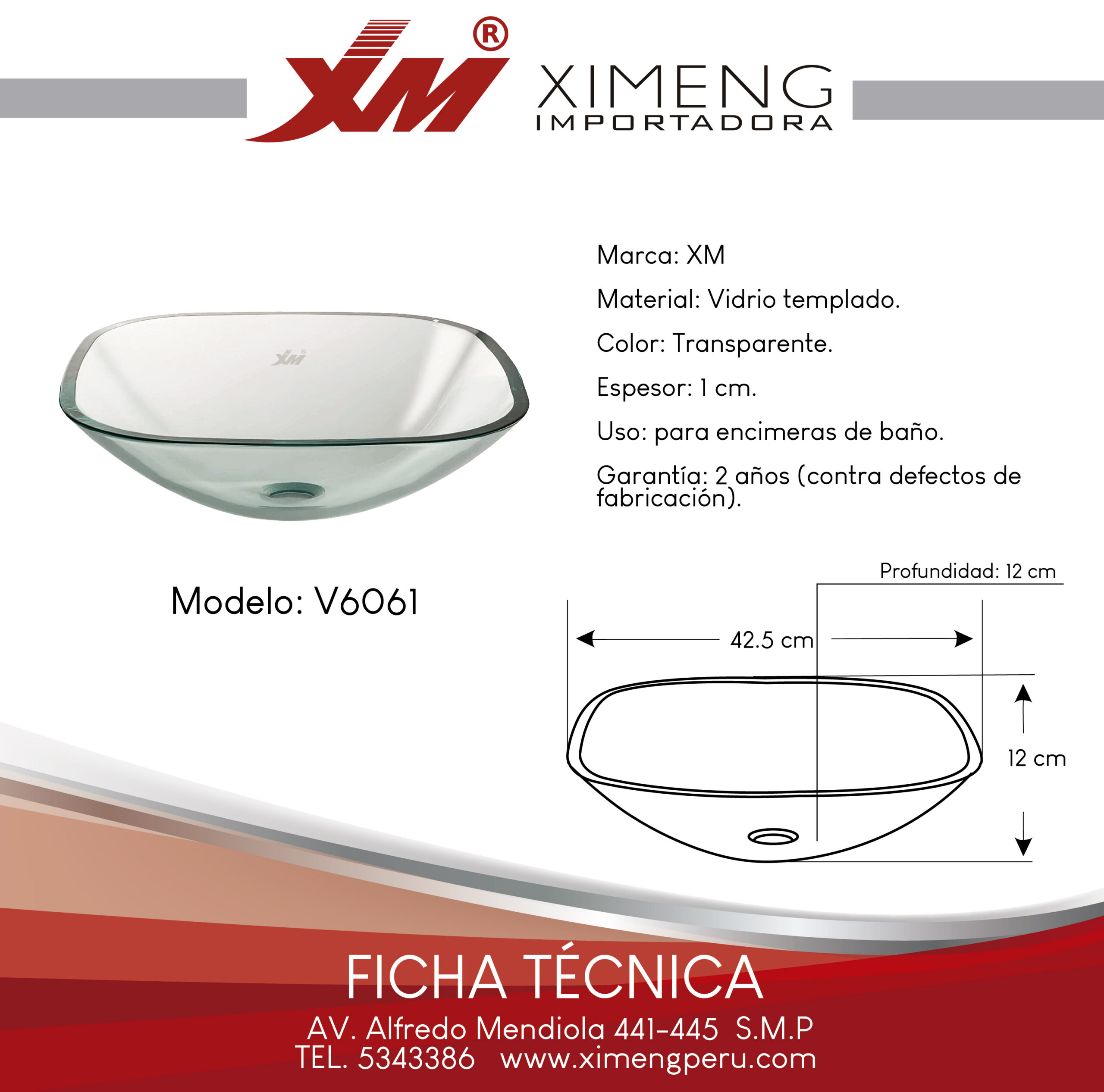 OVAL PARA LAVABOS V6061