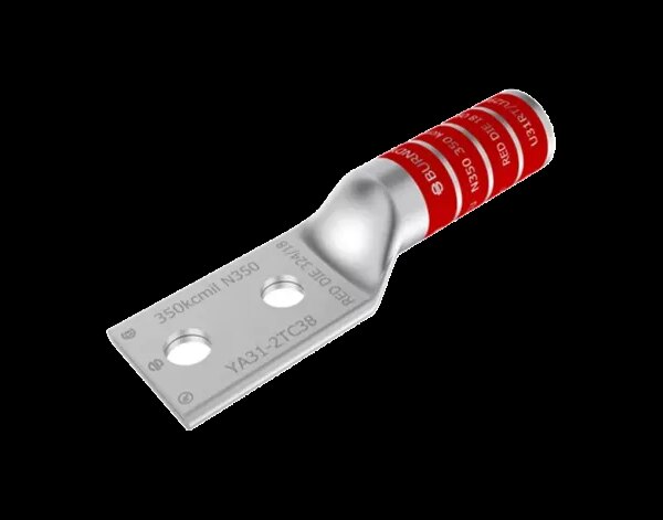 12703236 – TERMINAL DE COMPRESION BARRIL
LARGO CU/ES 350MCM 2Ø1/2” EEH:1-3/4” 35kV, UL