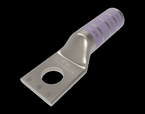 12703225 – TERMINAL DE COMPRESION BARRIL
LARGO CU/ES 4/0AWG Ø1/2” 35kV, UL