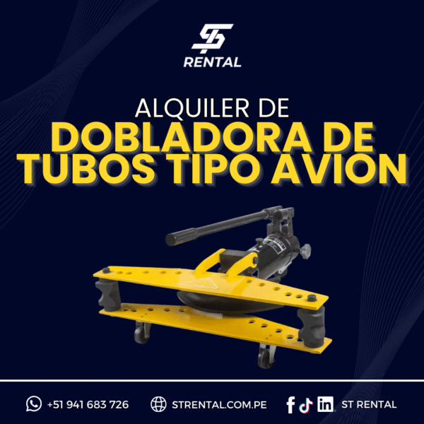 Alquiler de Dobladora de Tubos Tipo Avion Alquiler de Dobladora de Tubos Tipo Avion