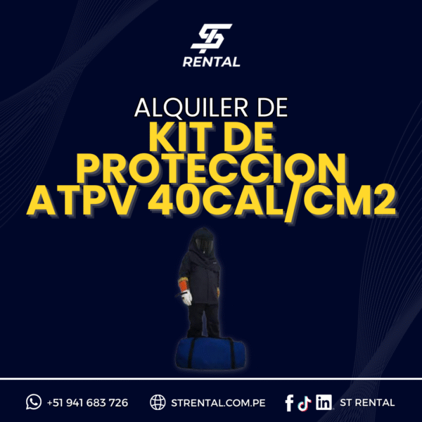 Alquiler de Kit de Proteccion Anti Arco Electrico ATPV 40CAL/CM2