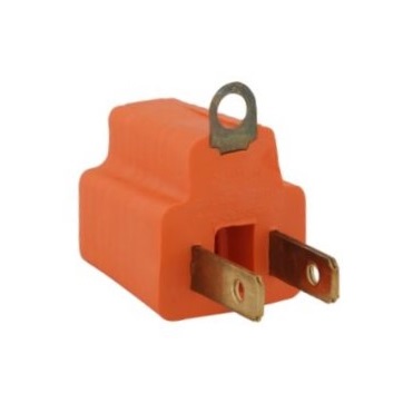 Adaptador Enchufe 3 A 2 Naranja